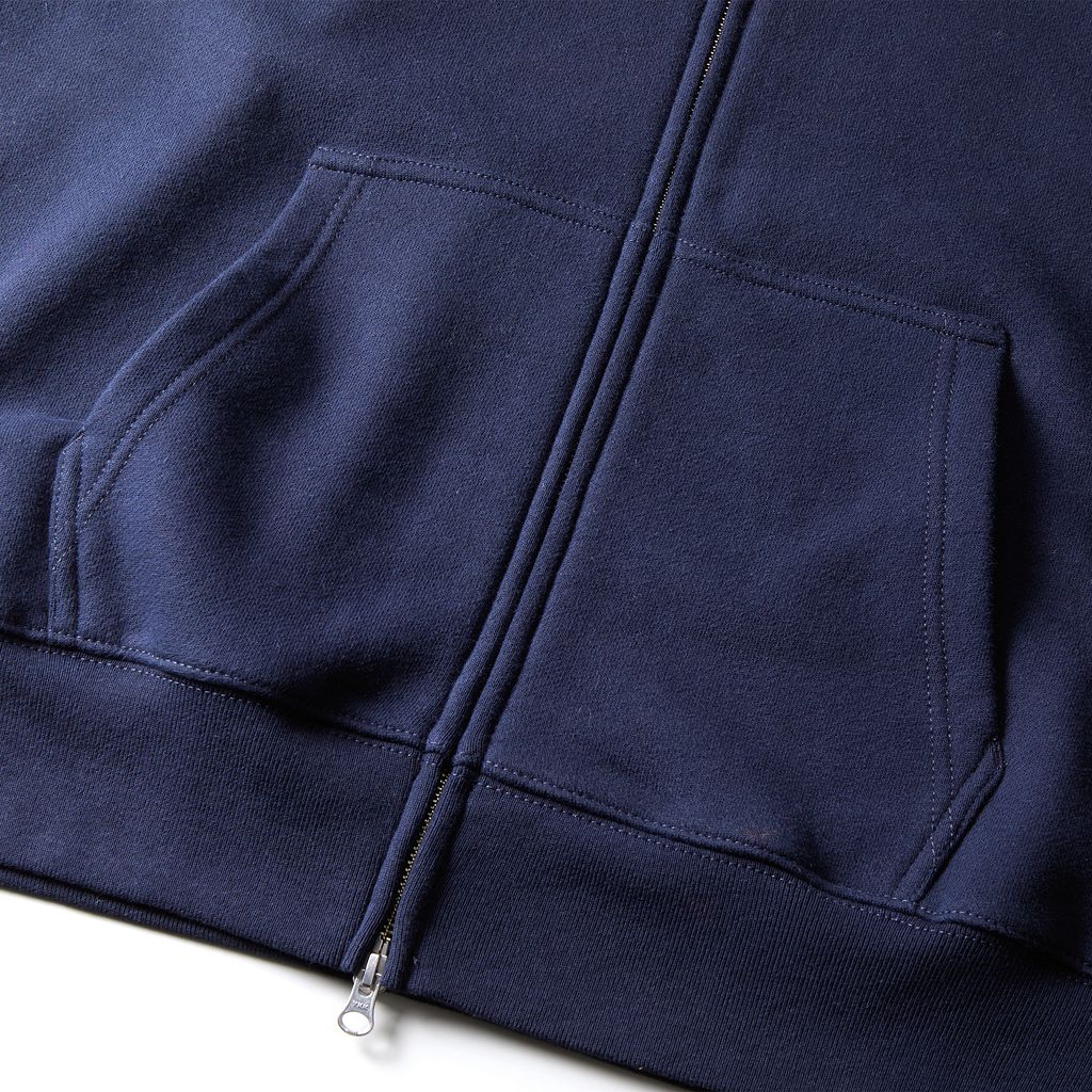 12.7ozHWSフルzipパーカ裏パイル