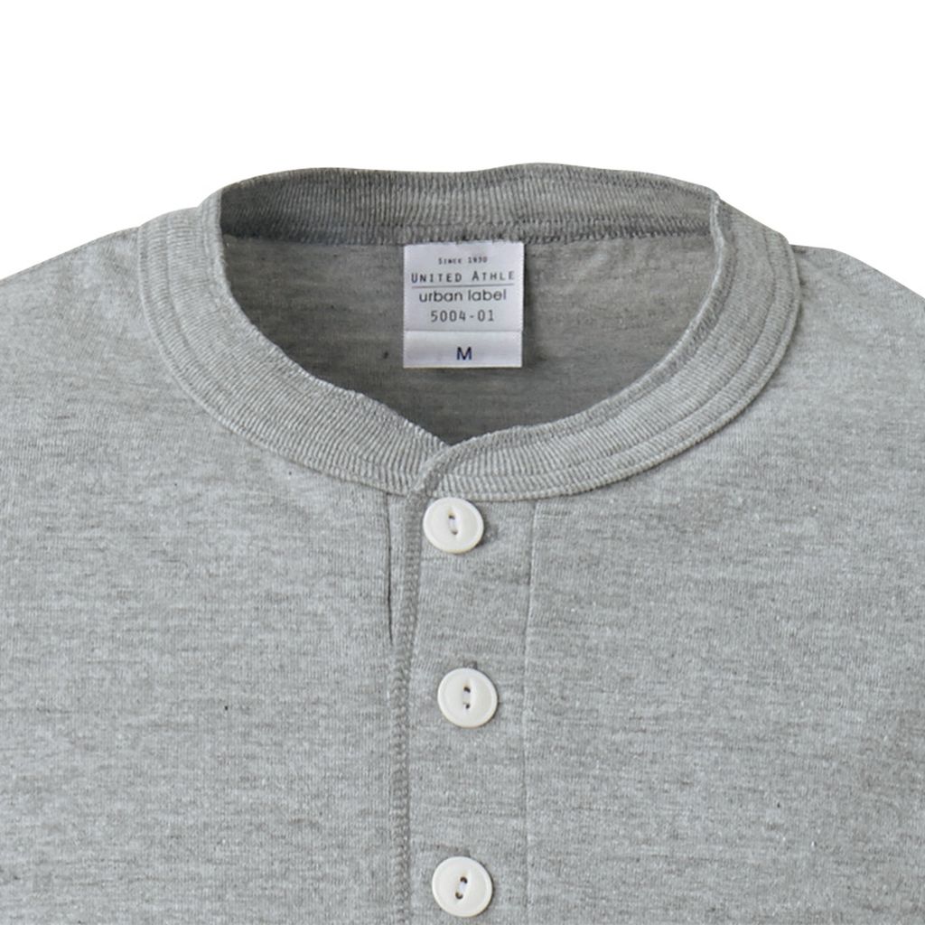 5.6oz ヘンリーネックTシャツ