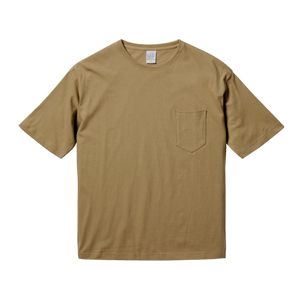 5.6ozビッグシルエットTシャツ ポケ付