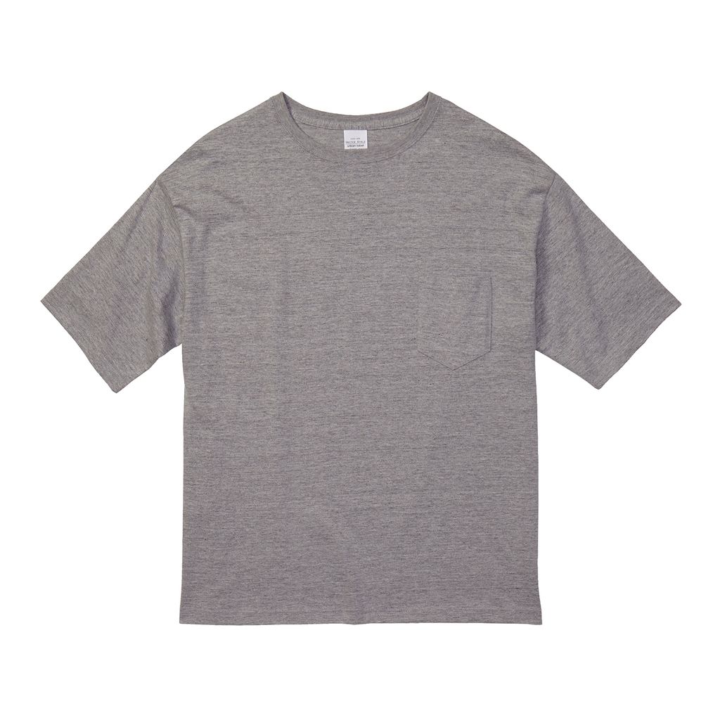 5.6ozビッグシルエットTシャツ ポケ付